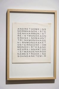 13 Anagramme von ANDRE THOMKINS, n. d. (1968), © UMJ/N. Lackner