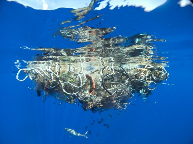 Unter der Wasseroberfläche, Great Pacific Garbage Patch, 2009, Foto: © Lindsey Hoshaw