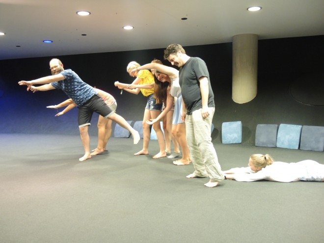 Beim Koogle-Workshop mit theater t´eig, Foto: Universalmuseum Joanneum