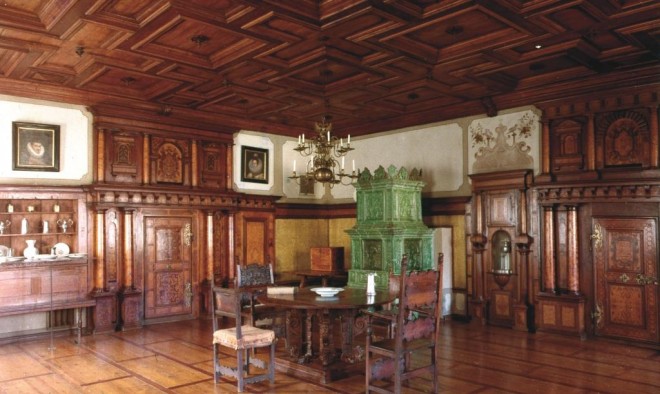 „Weizer Saal“ aus Schloss Radmannsdorf bei Weiz, Foto: Universalmuseum Joanneum vor 1981