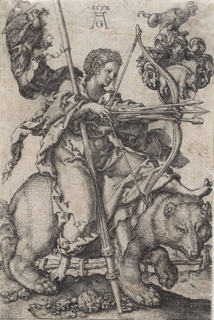 Heinrich Aldegrever: Der Zorn 1552, Foto: Universalmuseum Joanneum/N. Lackner