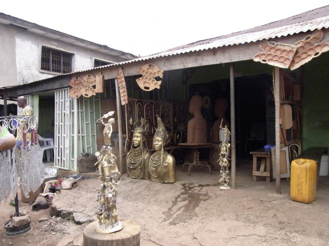 Projekt "Yaruya", Bronzegießerei, Benin City, Nigeria, Fotos: Stefanie Öttl 