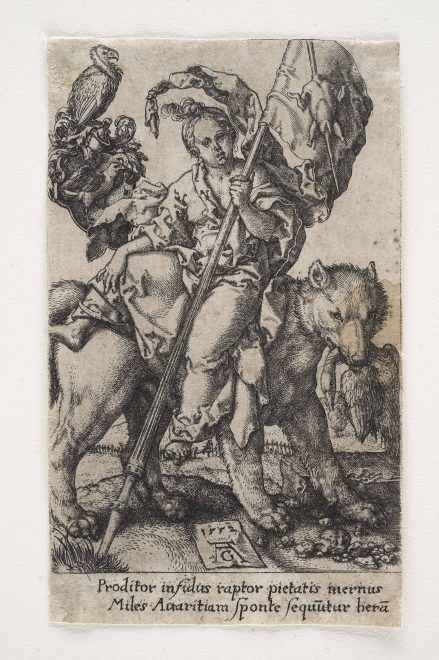 Heinrich Aldegrever: Der Geiz 1552, Foto: Universalmuseum Joanneum/N. Lackner