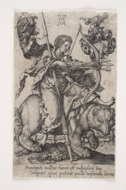 Heinrich Aldegrever: Der Zorn 1552, Foto: Universalmuseum Joanneum/N. Lackner