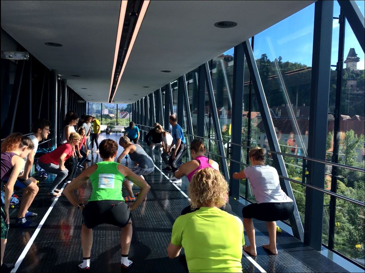 Jetzt geht es los-Faszientraining, Foto: Universalmuseum Joanneum