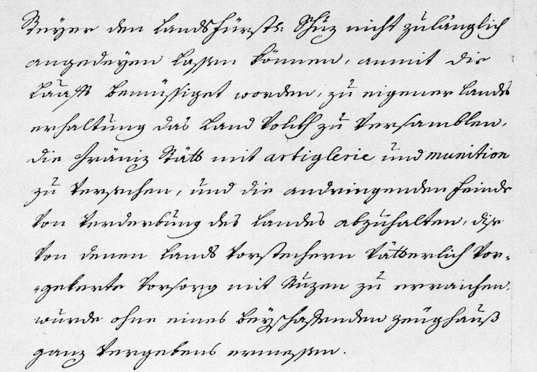 Brief der Buchhaltung an die steirische Landschaft, Original im Steiermärkischen Landesarchiv, Foto: UMJ