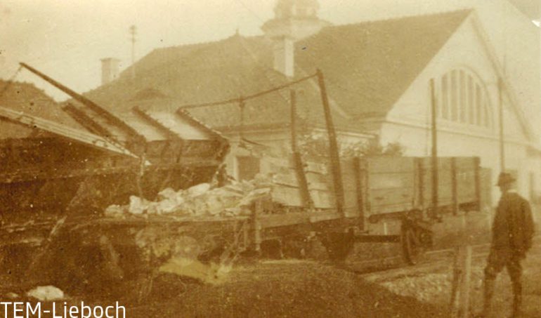 unbekannter Fotograf, Unglück beim Bau der Gleichenberger Bahn, 1927, TEM Lieboch