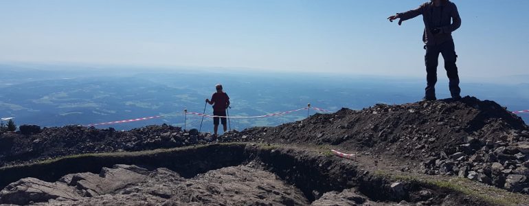 Die Grabungen am Ostgipfel des Schöckls gehen in die zweite Runde, Juli 2020, Foto: Levente Horvath