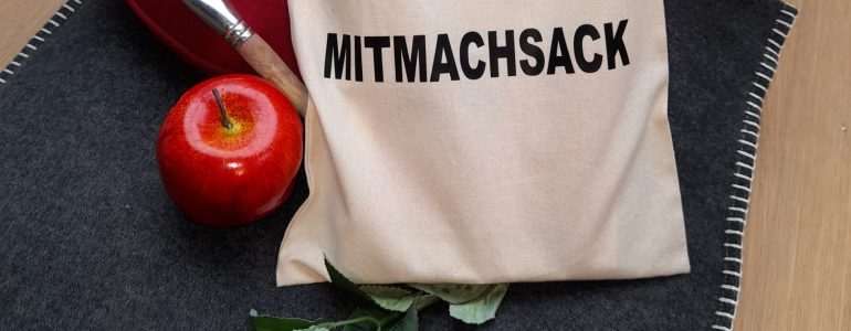 Ein Mitmachsack inklusive Inhalt