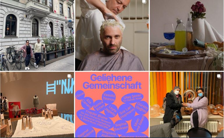 Projektauswahl von 'Kein schöner Archiv' auf Instagram, Screenshot Oktober 2022