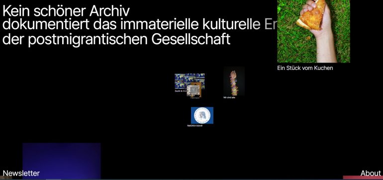 'Kein schöner Archiv' dokumentiert kulturelles Erbe postmigrantischer Gesellschaft, Quelle: https://keinschoenerarchiv.xyz