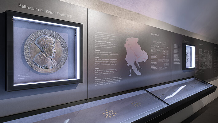 Ansicht Dauerausstellung Münzkabinett Schloss Eggenberg