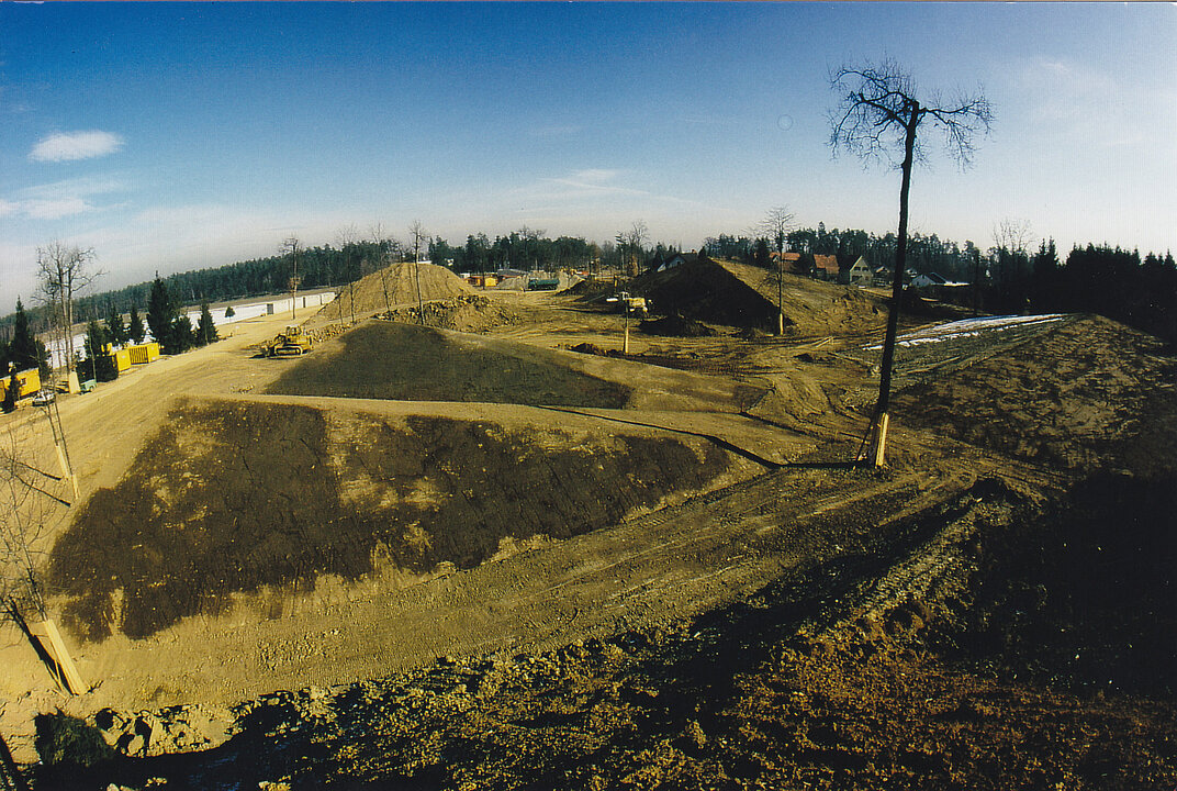 Panorama über das Areal während der Bauphase