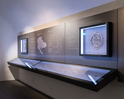 [Translate to English:] Ansicht Dauerausstellung Münzkabinett Schloss Eggenberg