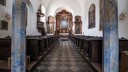 View of St. Anthony's Church from the entrance.