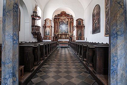 View of St. Anthony's Church from the entrance.