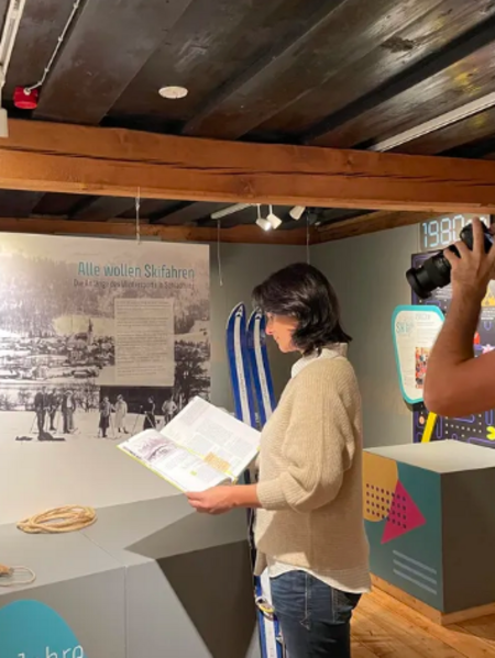 Dreharbeiten für "Wer bist du: Steiermark?", Stadtmuseum Schladming im Bruderladenhaus 