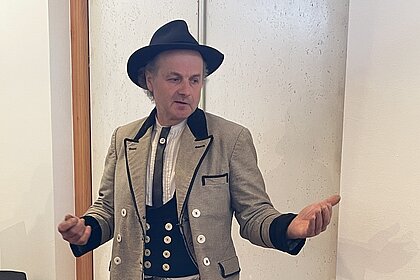 Zimmermann und Störgeher Helmut Seidl, Heimatmuseum Ilz 
