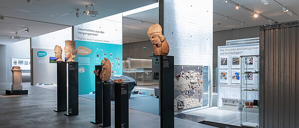 [Translate to English:] Ansicht Dauerausstellung Archäologiemuseum Schloss Eggenberg