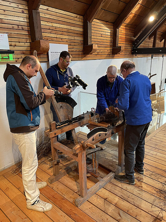 Dreharbeiten für "Wer bist du: Steiermark?" im Museumshof Kammern