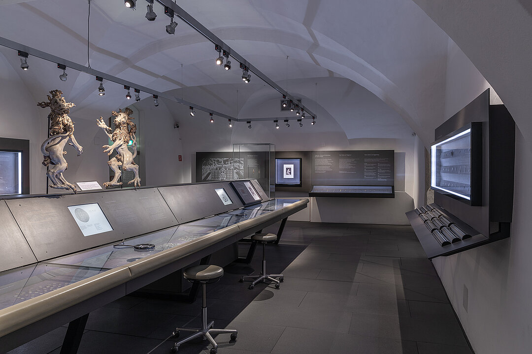 Ansicht Dauerausstellung Münzkabinett Schloss Eggenberg