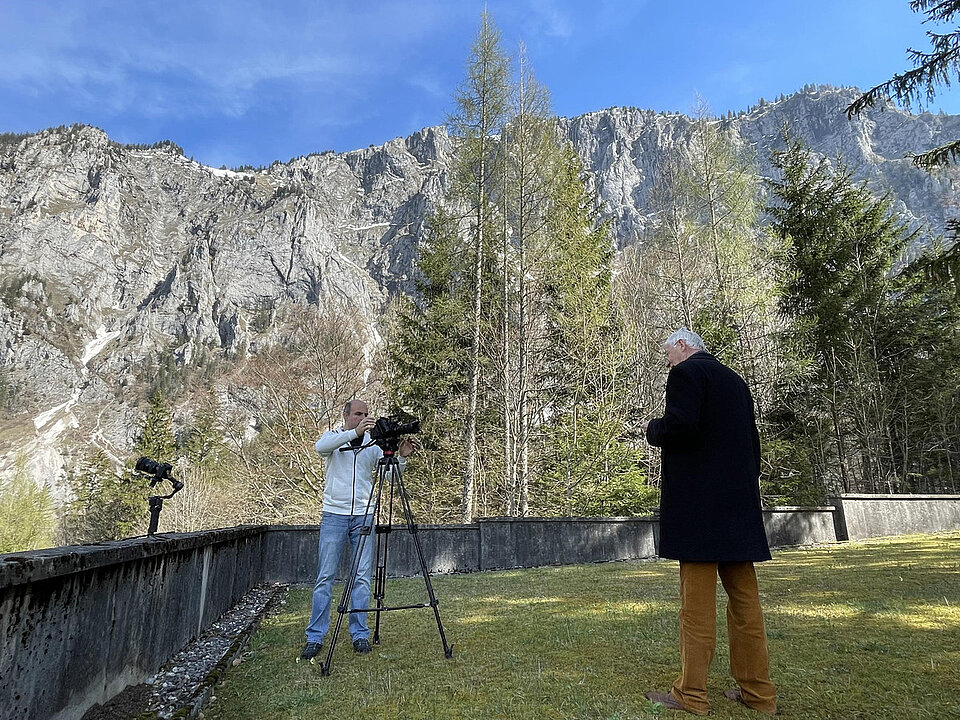 Dreharbeiten für "Wer bist du: Steiermark?" in Eisenerz