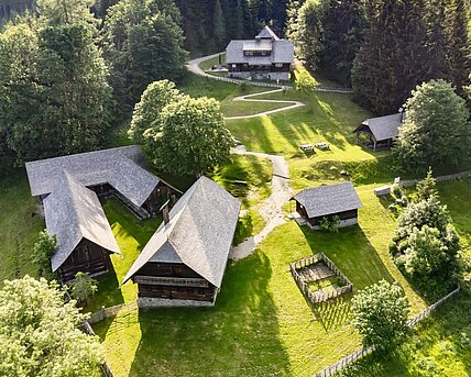 Der Kluppeneggerhof von oben