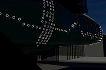 Simulation der BIX-Medienfassade