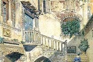 Malerei zwischen Architektur und Idylle