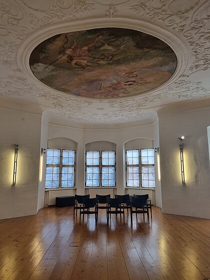 View of the Dianasaal in Schloss Stainz.