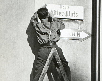 Leoben Adolf-Hitler-Platz, 1938, MMS/UMJ, Foto: Fedo Ertl