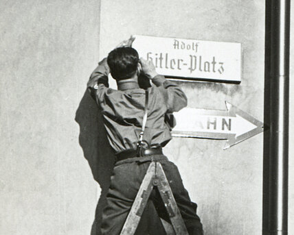 Leoben Adolf-Hitler-Platz, 1938, MMS/UMJ, Foto: Fedo Ertl