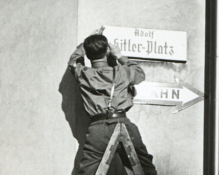 Leoben Adolf-Hitler-Platz, 1938, MMS/UMJ, Foto: Fedo Ertl