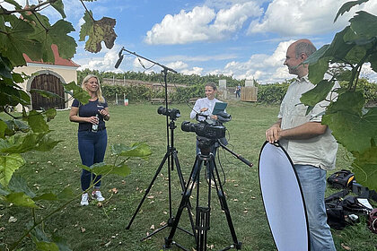 Dreharbeiten für "Wer bist du: Steiermark?", Riegersburg