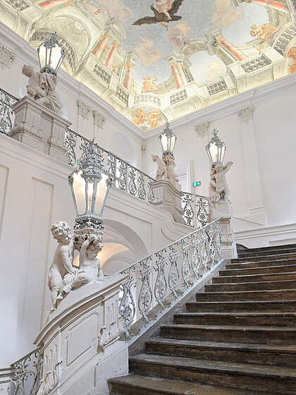 Ansicht der Prunkstiege im Museum für Geschichte