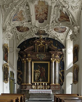 View of the chapel Raubergasse in the Joanneumsviertel.