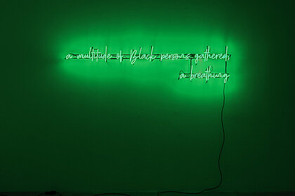 Neon Schriftzug in grün