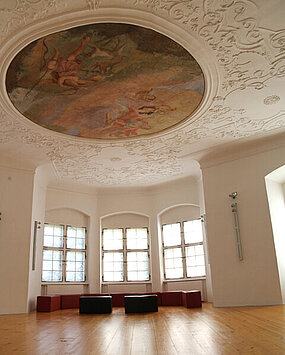 Ansicht des Dianasaals im Schloss Stainz.