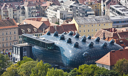 Kunsthaus Graz, Außenansicht, © Christian Plach