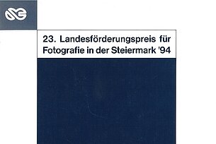 23. Landesförderungspreis für Fotografie in der Steiermark 1994