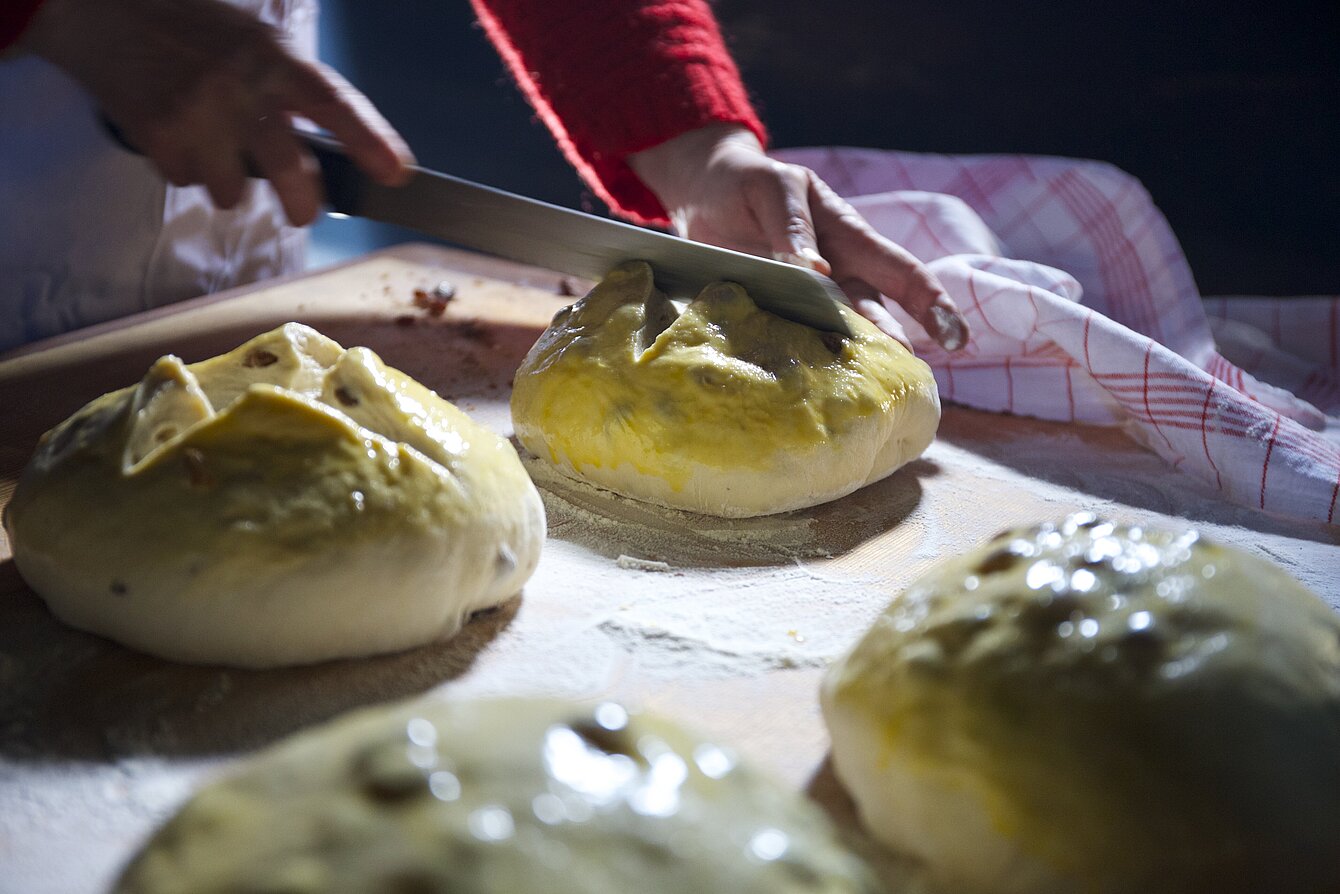 Backen im historischen Ofen