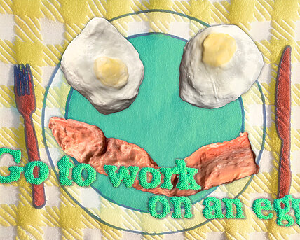 go to work on an egg
