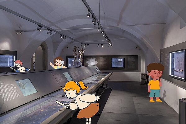 Rabenspaß mit Münzschätzen . Mit Lupen auf der Spur von Gold- und Silbermünzen